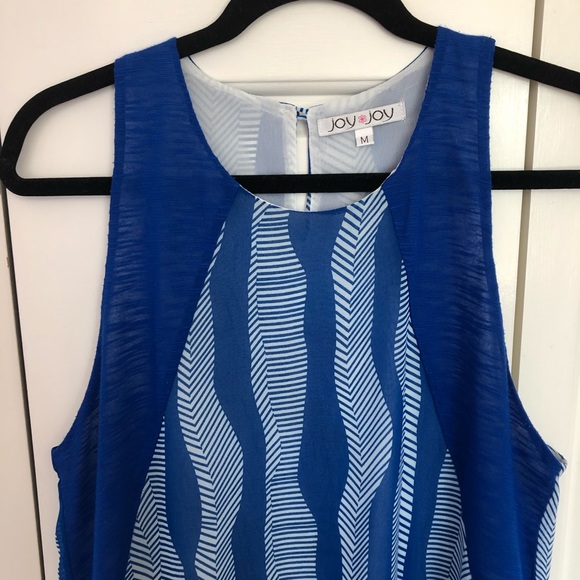 Anthropologie | Blue and White Patterned Tank - Picture 2 of 5